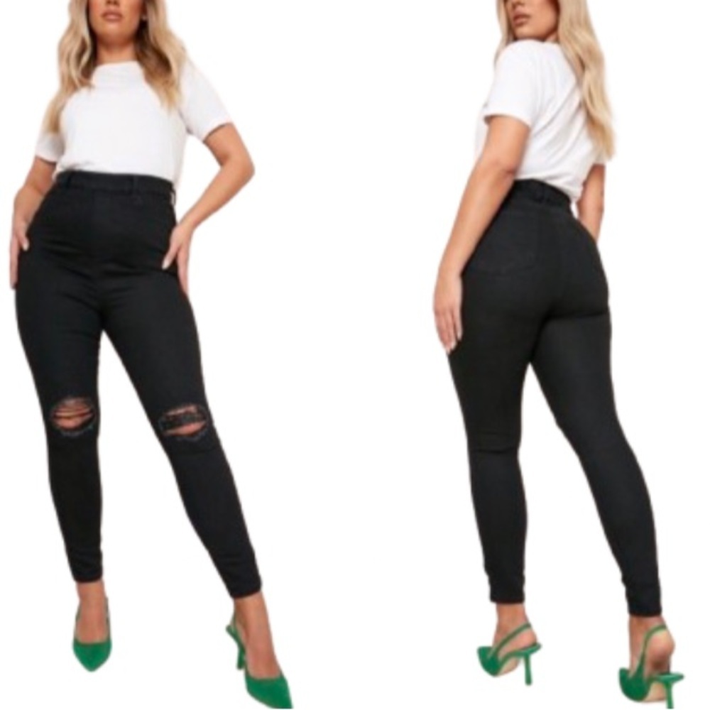 New Boohoo distressed skinny jeans 20